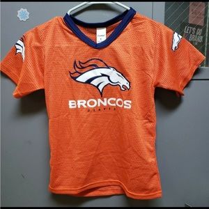 Denver broncos youth jersey, small nwot